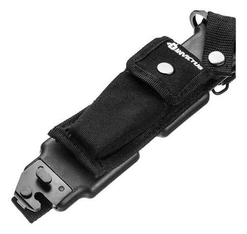 Faca Invictus Explorer Black + Bainha Tatica - Invictus Cor Preto