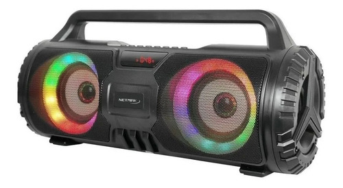 Imagen 2 de 5 de Parlante Con Bluetooth 5.0 2x3 Rgb Led Light Netmak Nm-n57 !