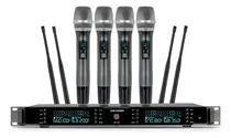 Comprar Microfonos Gc Gc04s Inalambricos 4 Canales Sistema Uhf Mano Color Negro