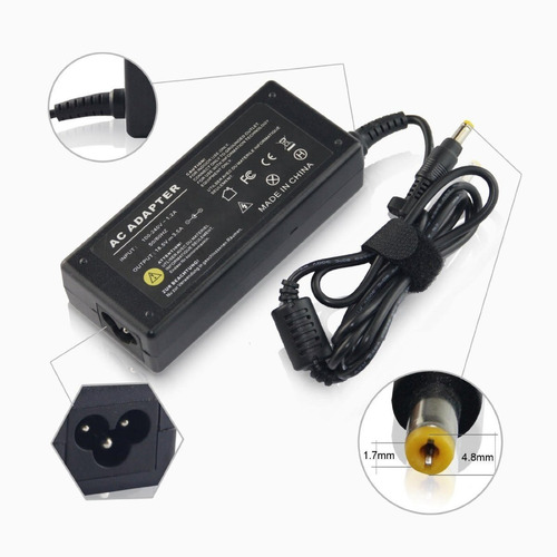 Cargador Para Equipos Hp  Punta Amarilla 18.5v 3.5a Genérico