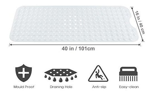 Alfombrilla Original Para Bañera Y Ducha Yimobra Extra Larga