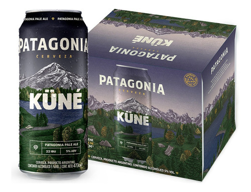 Cerveza Patagonia Küné Pale Ale lata 473 mL 6 unidades