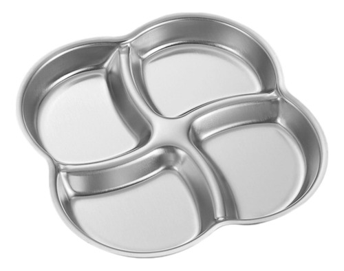 Bandeja De Comida Con Compartimentos, Plato 4 Rejillas