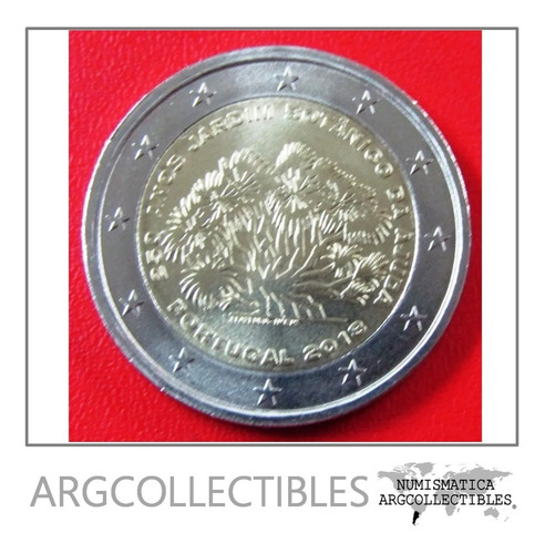 Portugal Moneda 2 Euros 2018 Unc 250 Aniv Jardin Ajuda