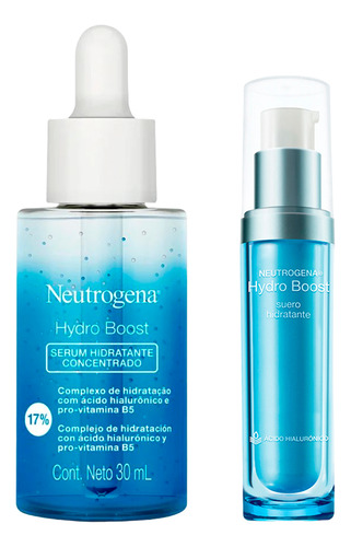 Duo Neutrogena Hydroboost Serum Ácido Hialurónico+hidratante