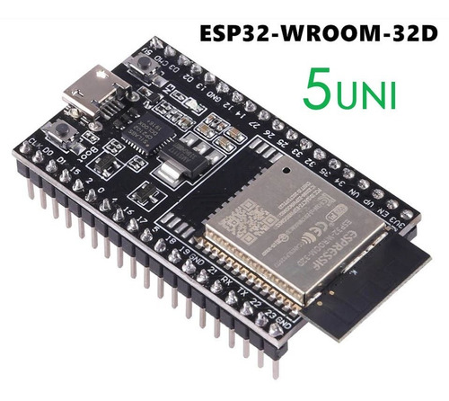 Imagem 1 de 7 de Esp32 Wroom 32d Devkit V4 Espressif Original - 5 Unidades