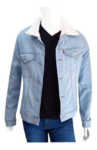 Chaqueta Ovejera En Jean Para Hombre