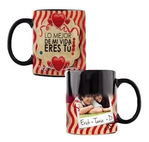 Una Taza Mágica Noviosparejasan Valentin Aniversario