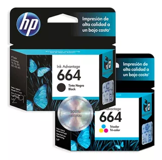 Cartuchos Hp 664 Negro Y 664 Color Originales