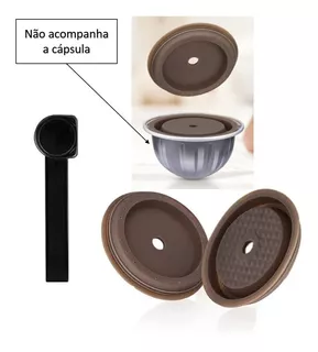 1 Tampa Silicone Cápsula Café Reutilizável Nespresso Vertuo