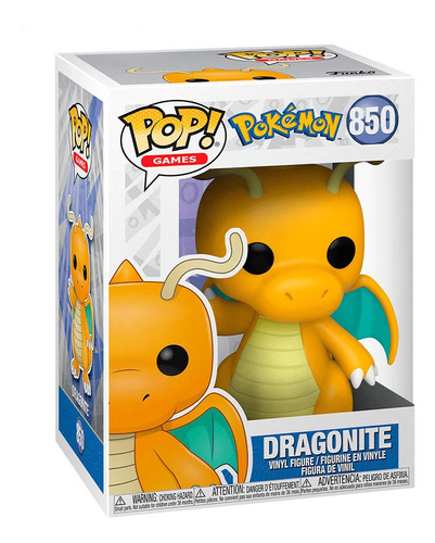  Funko Pop! Games: Pokemon  Dragonite #850