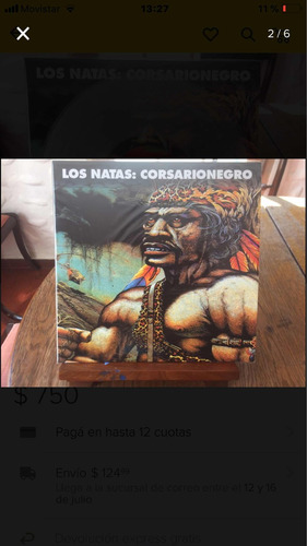 Los Natas Corsario Negro Vinilo Lp