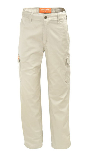 Pantalon Cargo Con Fuelle Ombu Aire Libre Caqui Crema T 38