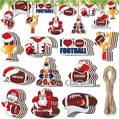 40 Ornamentos De Fútbol Árbol De Navidad Regalo Entre...