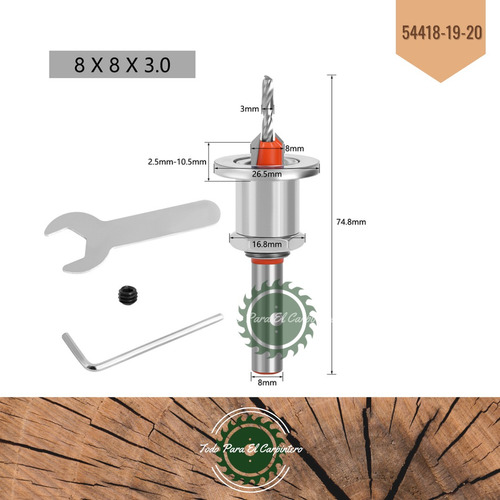 Biselador Para Tornillos Con Tope Flotante Widia Tpctools