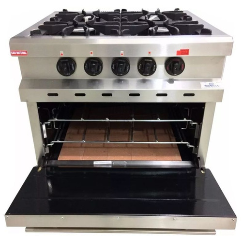 Cocina Industrial Rovesco Linea Super 4 Hornallas Reforzada