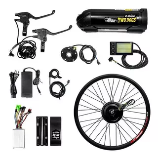 Kit Elétrico Bicicleta 350w Bateria 36v Td C/ Comp De Bordo