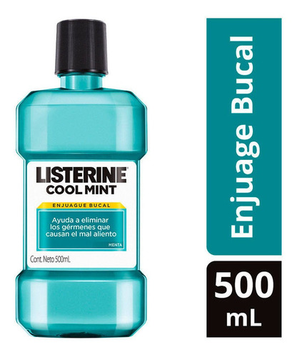 Listerine Enjuague Bucal Cool Mint Menta X 500 Ml