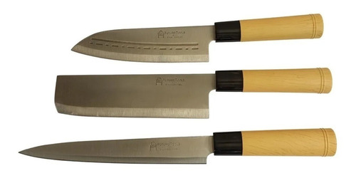 Set Cuchillos Para Sushi 3 Unidades Regalo 
