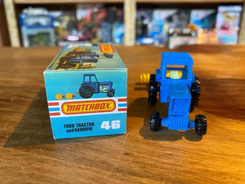 Matchbox Superfast 46 Ford Tractor Harrow Made In England