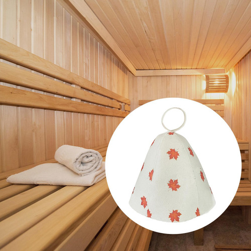 Sombrero De Sauna De Sauna Vaporario Hat, Hojas De Arce