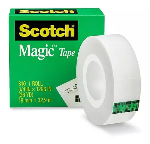 Cinta adhesiva invisible Scotch Magic 810 33 mts x 19mm