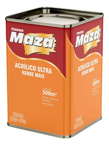 Tinta Acrílica Fosco Standard Maza Ultra 18l Diversas Cores Cor Marrocos