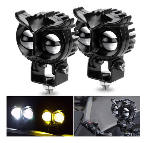 Lámpara Led Led Con Diseño De Búho Para Moto Atv Suv 2pcs