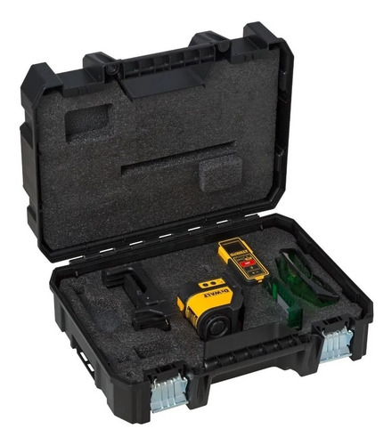 Kit Nivel 30m + Trena Laser + Caixa Tstak Dw0889cg-xj Dewalt