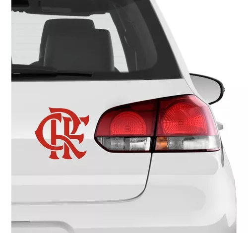 Kit 2 Adesivos Vinil Refletivo Carro Flamengo Crf Futebol