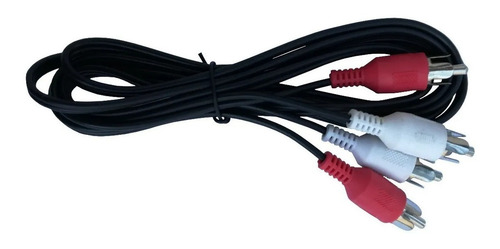 Imagen 2 de 9 de Cable 2 Rca A 2 Rca Audio Auxiliar Car Stereo Alta Calidad