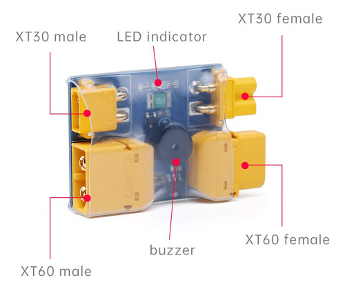 Smoke Stopper Iflight Xt30/xt60 Con Alarma Para 2-6s Rc Quad