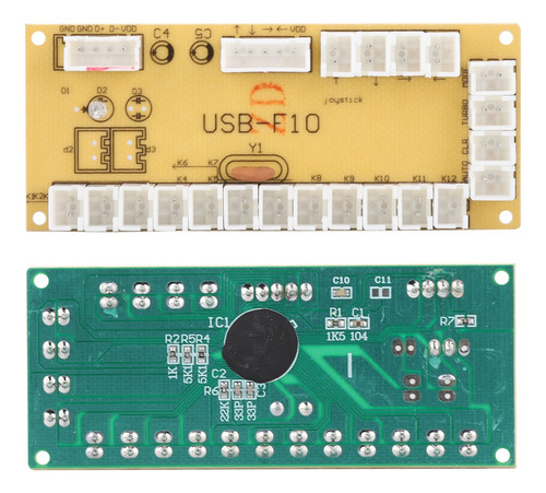 Placa De Circuito De Juegos Pce Universal Usb-f10 Joystick C