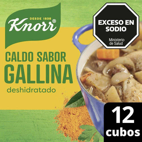 Knorr Caldo De Gallina Deshidratado X 12 Cubos
