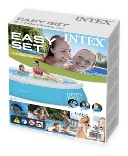Pileta Intex 183cm X 51cm 880 Litros Para 3 Personas