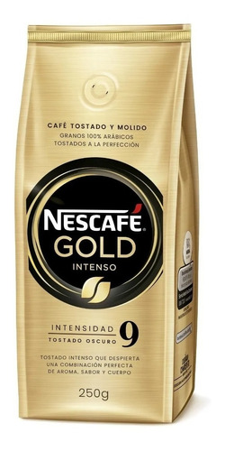 Café Gold Para Filtro Nescafé Tostado Y Molido Intenso 250g