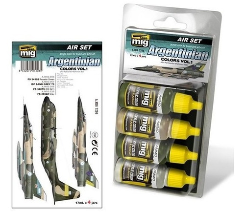 Set De Tintas Ammo Argentinian Colors (also Falklands War)