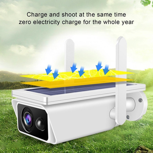Imagen 2 de 8 de Cámara De Vigilancia Solar Wifi 128gb Exterior 1080 Garantia