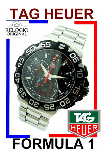 Tag Heuer Formula Crono 44 Mm Big Dat Aço Preto Cah1010