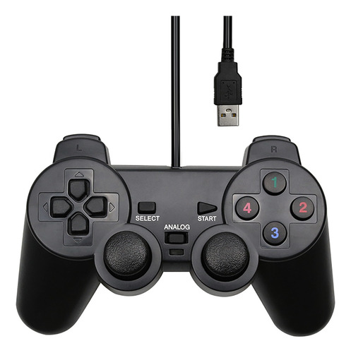 Controle Joystick Pc Usb - A065 Cor Preto