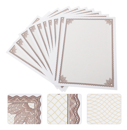 Papel De Certificado De Honra, 10 Unidades