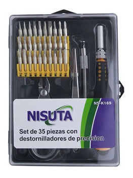 Herramientas - Kit De 35 Piezas - Lupa+alicate+etc Nisuta