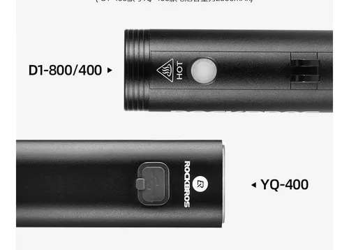 1 Rockbros Luz De Bicicleta De Noche Viaje Fuerte Linterna
