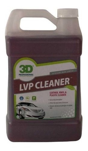 Lvp Cleaner 3d 4 Litros- Limp. De Cueros, Vinilos, Plásticos