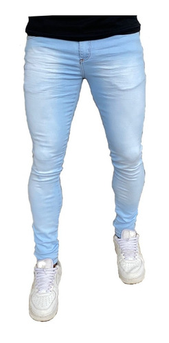 Calça Rasgada Masculina Jeans Super Skinny Varias Cores Br