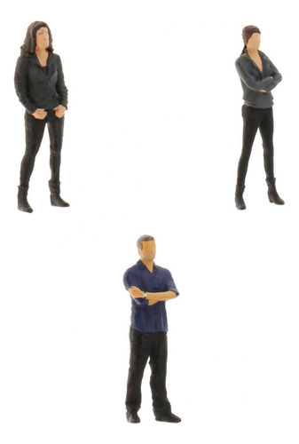 3x Figuras A Escala 1:64 Modelo De Distribución De Calles