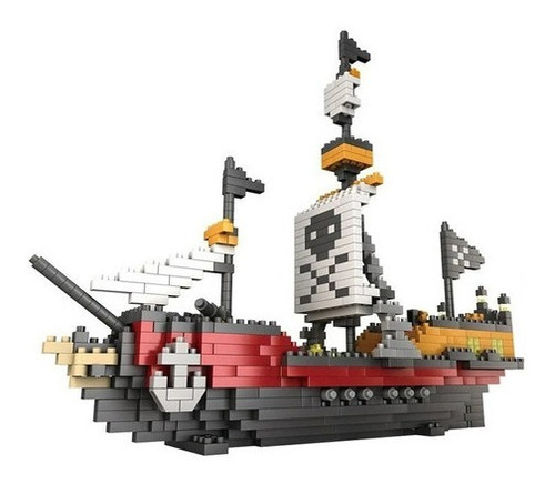 Set De Construcción Nave Pirata Mini 3d 780 Piezas En Caja