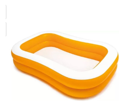 Piscina Inflable Rectangular Intex  Naranja 