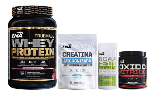 Combo Aminoacidos True Made 2lb + Bcaa + Creatina + Oxido