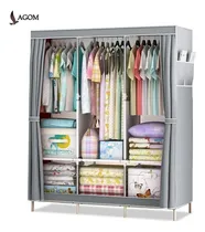 Comprar Closet Armario Portátil Armable Ropero Lagom Reforzado Metal Organizador Armable Cubierta De No Tejida Portatil Fácil De Limpiar Resistente Al Agua Tela Gran Espacio Armario Portátil